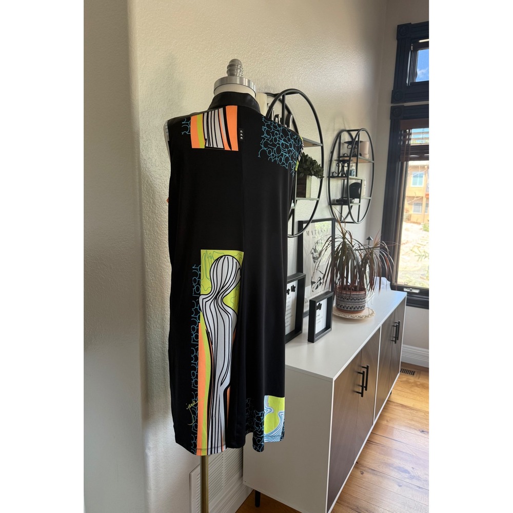 Jamie Sadock Abstract Geometric Golf Dress Multi Color Women XL Contemporary Art - Picture 7 of 11